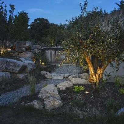 Lampada di terreno INS DASAR 80, GU10 35W tonda IP67 acciaio pregiato 