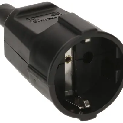 Presa mobile Schuko MAX HAURI L+N+PE 16A 250V 0.75…1.5mm² nero 