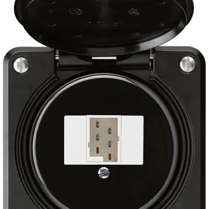 Scatola di raccordo INC robusto IP55 nero 1×TT83 