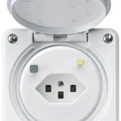 Presa FI INC robusto C T23 30mA bianco 