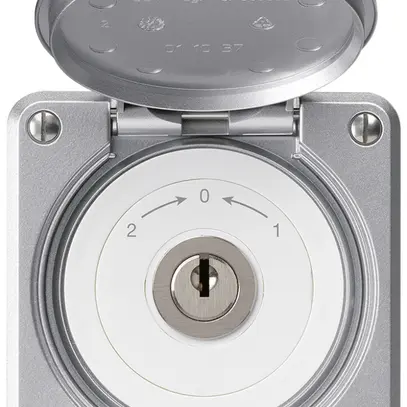 Contact pivotant à clé ENC robusto IP55 aluminium avec clapet inverseur 