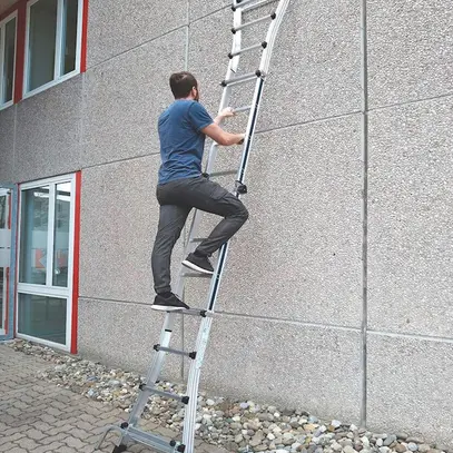 Teleskopleiter Plica Clik Clak, 4×6 Stufen, Aluminium 