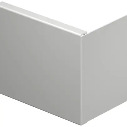 Piastra terminale Bettermann p.canale installazione WDK grigio chiaro 100×130mm 