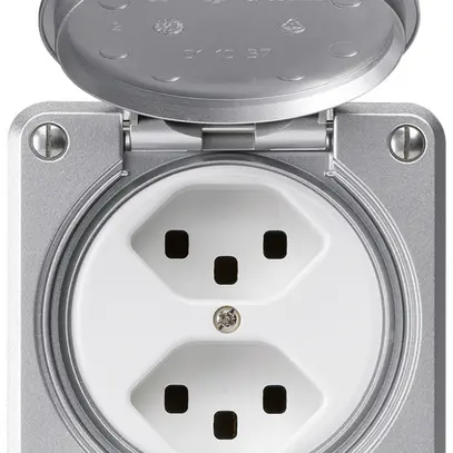 Presa INC robusto 2×tipo 23 alluminio 