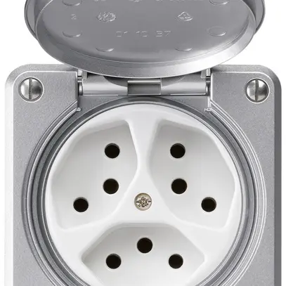 Presa INC robusto 3×tipo 13 alluminio 