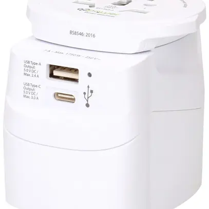 Spina d'adattazione MH q2power QDAPTER LIGHT USB AC WORLD 