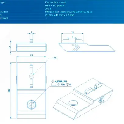 Teltonika Kit de montage en surface 