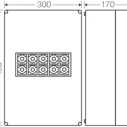 Scatola di derivazione AP Hensel K 1205 