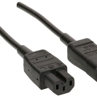 Cavo d'apparecchio MAX HAURI Td 3×1mm² 2.5m nero spina C14/C15 