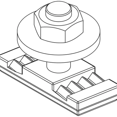 Garniture de fixation Lanz M10 dentelée 