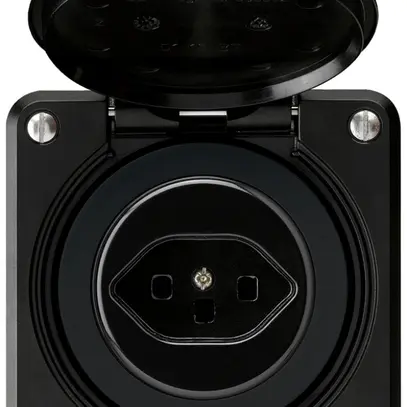 Presa INC robusto C tipo 23 nero con morsetto a innesto 