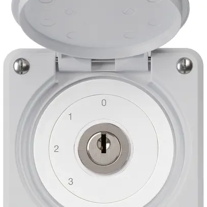 Interruttore a chiave INC robusto IP55 con copertura S5/1P grigio 