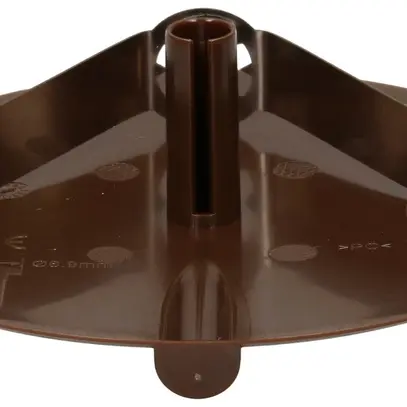 Rosace de plafond MH clips à ressort+entrée enfichable Ø98×9mm brun 