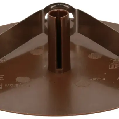 Rosace de plafond MH clips à ressort enfichable Ø98×3mm brun 