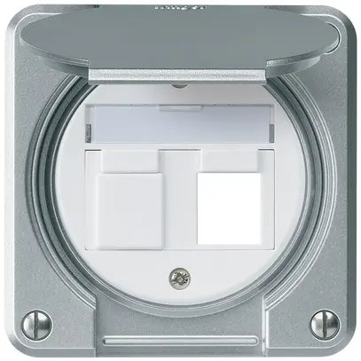 Kit de montage ENC robusto IP55 plat aluminium pour 2×Keystone 