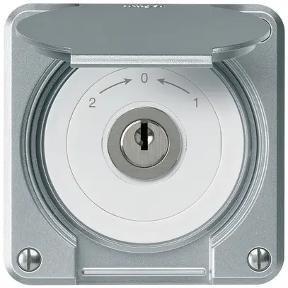 Contact pivotant à clé ENC robusto IP55 aluminium avec clapet inverseur 