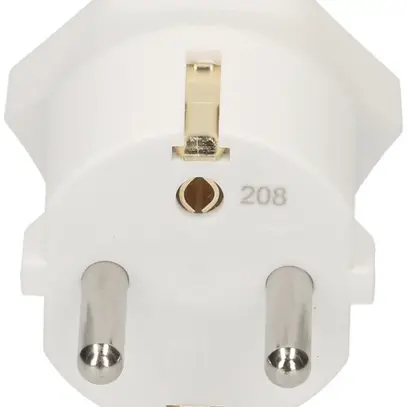 Adaptateur fixe MAX HAURI Shuko/T13 3L 250V 10A 2300W blanc 