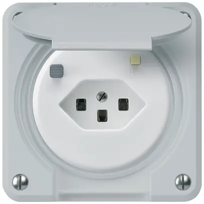 Presa FI INC robusto C T23 30mA grigio chiaro 