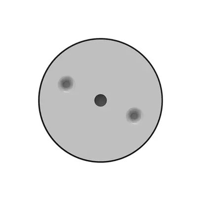 Dimmer rotativo wireless grigio-nero KnockautX, da BRELAG 