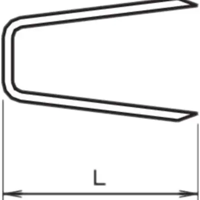 Agrafe SFS no.2 12mm zingué 