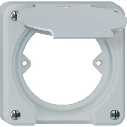 Oberteil robusto mit Klappdeckel 2-Punkt mit Adapterring grau 