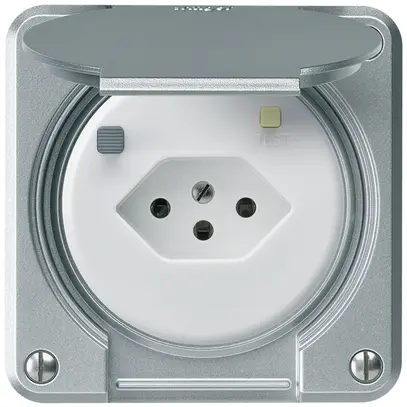 Presa FI INC robusto C T13 30mA alluminio 