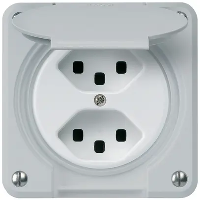 Presa INC robusto 2×tipo 23 grigio 