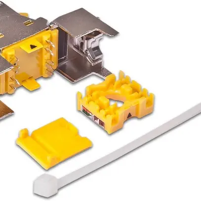 Wirewin Keystone Module, KAT6A STP EA schermato, protezione dalla polvere 