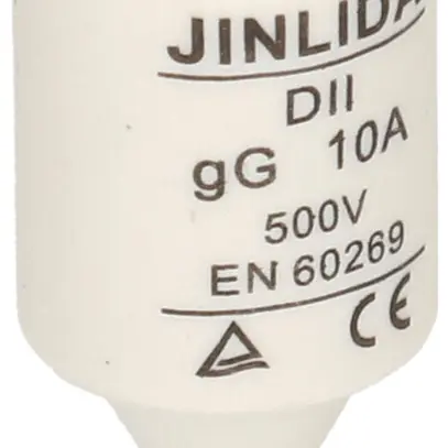 Fusibile D MAX HAURI DT-II 10A rosso 500V ritardo 50 KA gG Ø21×48mm 5 pezzi 