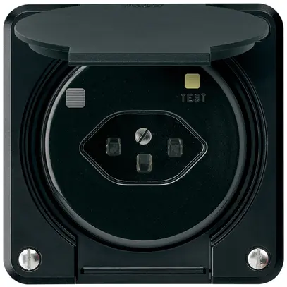 Presa FI INC robusto C T23 30mA nero 