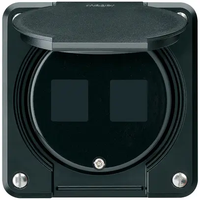 Kit di montaggio INC robusto HMS IP55 nero per 2×modulo 