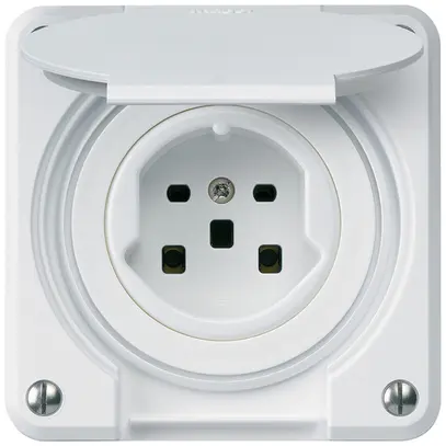 Prise ENC robusto type 25 blanc 
