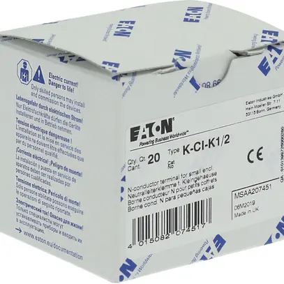 Morsetto neutro ETN K-CI-K1/5L 