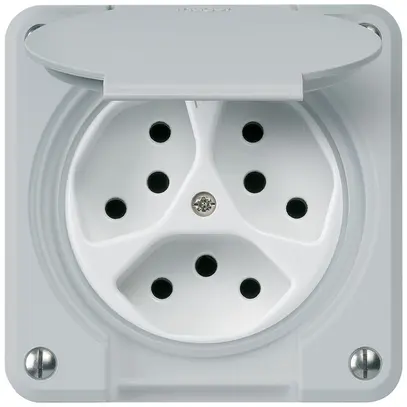 Presa INC robusto 3×tipo 13/1 grigio 