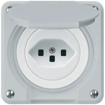 Prise ENC robusto C type 23 gris avec bornes à fiches 