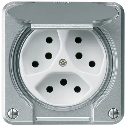 Presa INC robusto 3×tipo 13 alluminio 