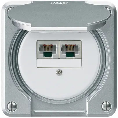 Scatola di raccordo INC robusto IP55 alluminio 2×RJ45/s CUC separate 