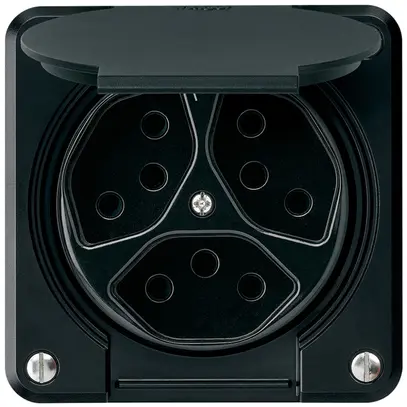 Presa INC robusto 3×tipo 13/1 nero 