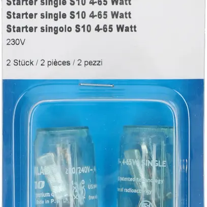 Starter MH S10 4…65W 220…240V Ø21×35mm 2 pezzi 