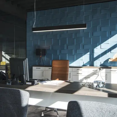 Lampada sospesa LED SLV GLENOS PD 43W 3300lm 4000K 1m nero 