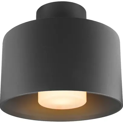Plafoniera SLV PHOTONI CYL E27 1×13W IP65 Ø224×175mm nero 