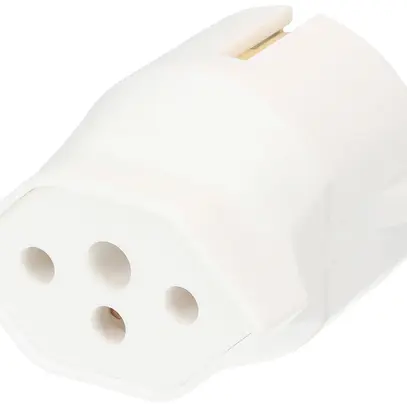 Adaptateur fixe MAX HAURI Shuko/T13 3L 250V 10A 2300W blanc 