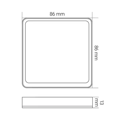 Interruttore wireless 1 canale KnockautX, da BRELAG 