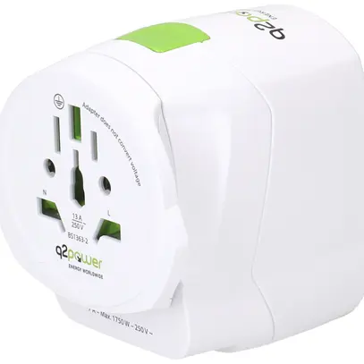 Spina d'adattazione MH q2power QDAPTER LIGHT USB AC WORLD 