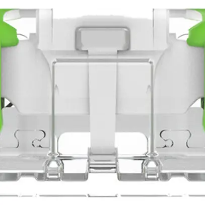 Morsetto di connessione WAGO Green Range 2L 0.34…4mm² con leva ve trasparente 
