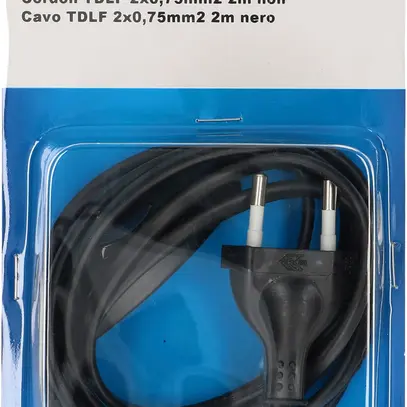 Câble de raccordement MH PVC 2.5A 230V 2×0.75mm² T26-libre a.interrupteur 2m no 