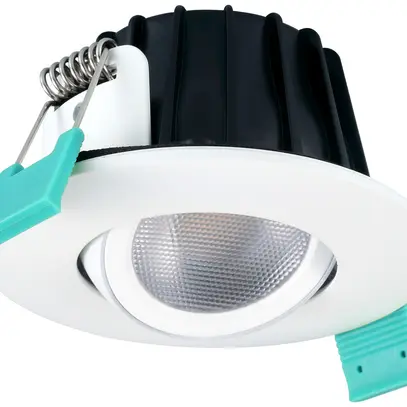 Downlight LED Sylvania OBICO 5.4W 550lm 927/930/940 IP65 38° VAR Ø81mm blanc 