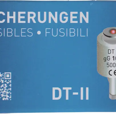 Fusibile D MAX HAURI DT-II 10A rosso 500V ritardo 50 KA gG Ø21×48mm 5 pezzi 