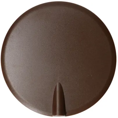 Rosace de plafond MH clips à ressort+entrée enfichable Ø98×9mm brun 