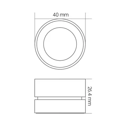 Dimmer rotativo wireless grigio-nero KnockautX, da BRELAG 